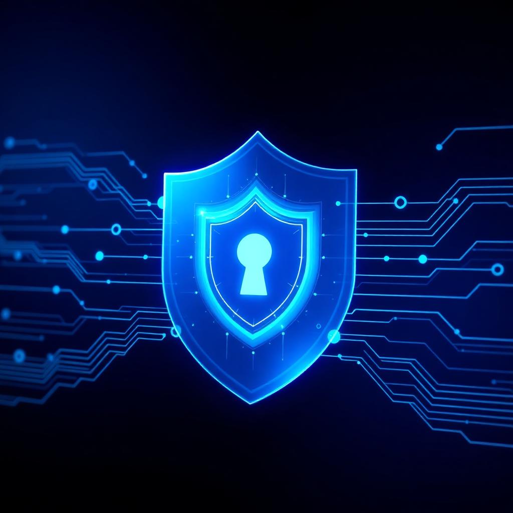 Digital security shield representing data protection compliance